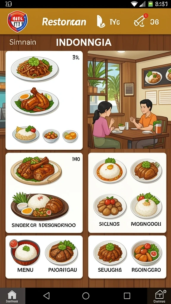 api77 - Tampilan antarmuka pengguna yang intuitif dan menarik.