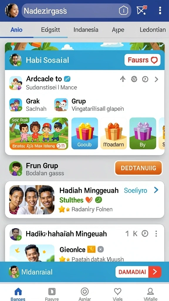 k3k3 - Screenshot menampilkan momen kerjasama antar pemain.