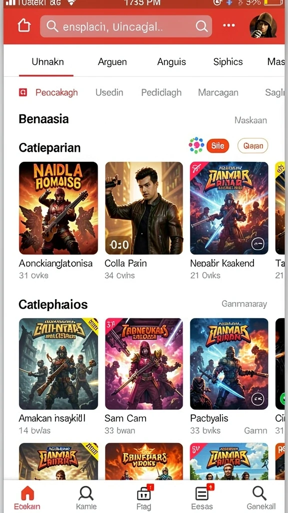 oristoto - Menampilkan salah satu pertarungan epic dalam game.