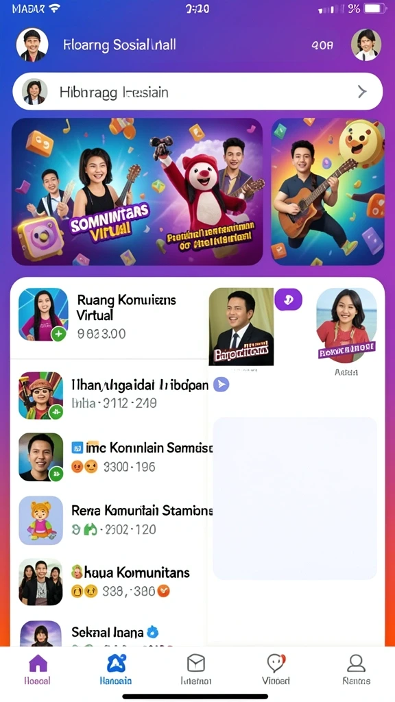 uh77 - Tampilan menu utama UH77 yang menawan.